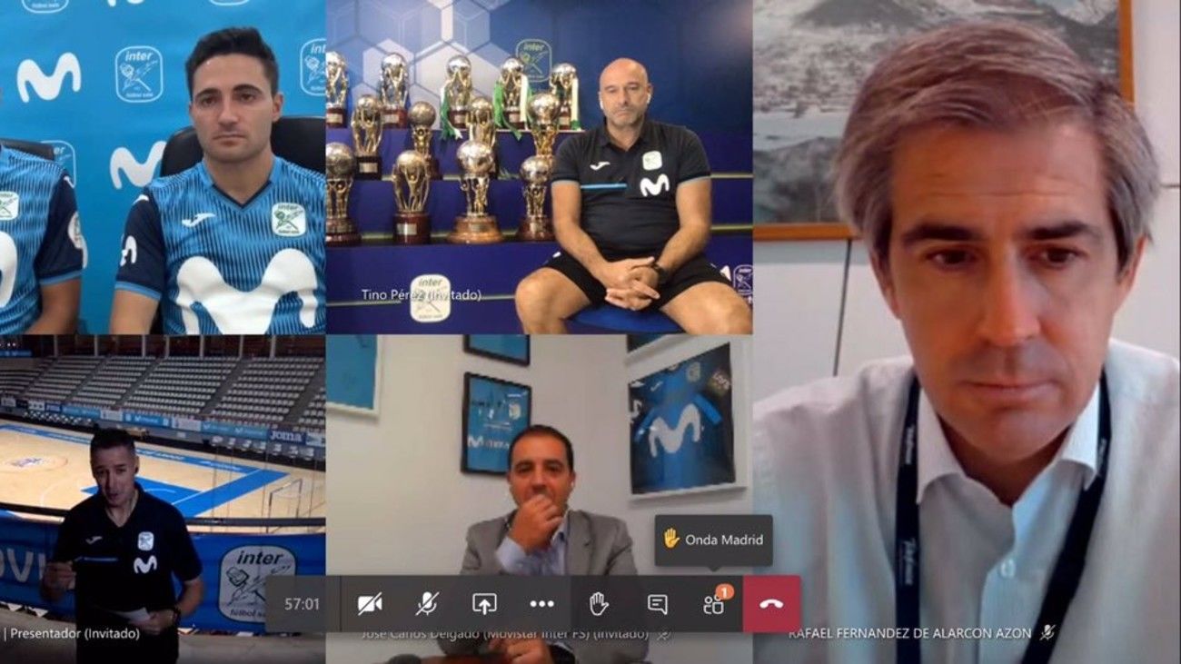 La original presentación virtual del Movistar Inter por culpa del covid-19