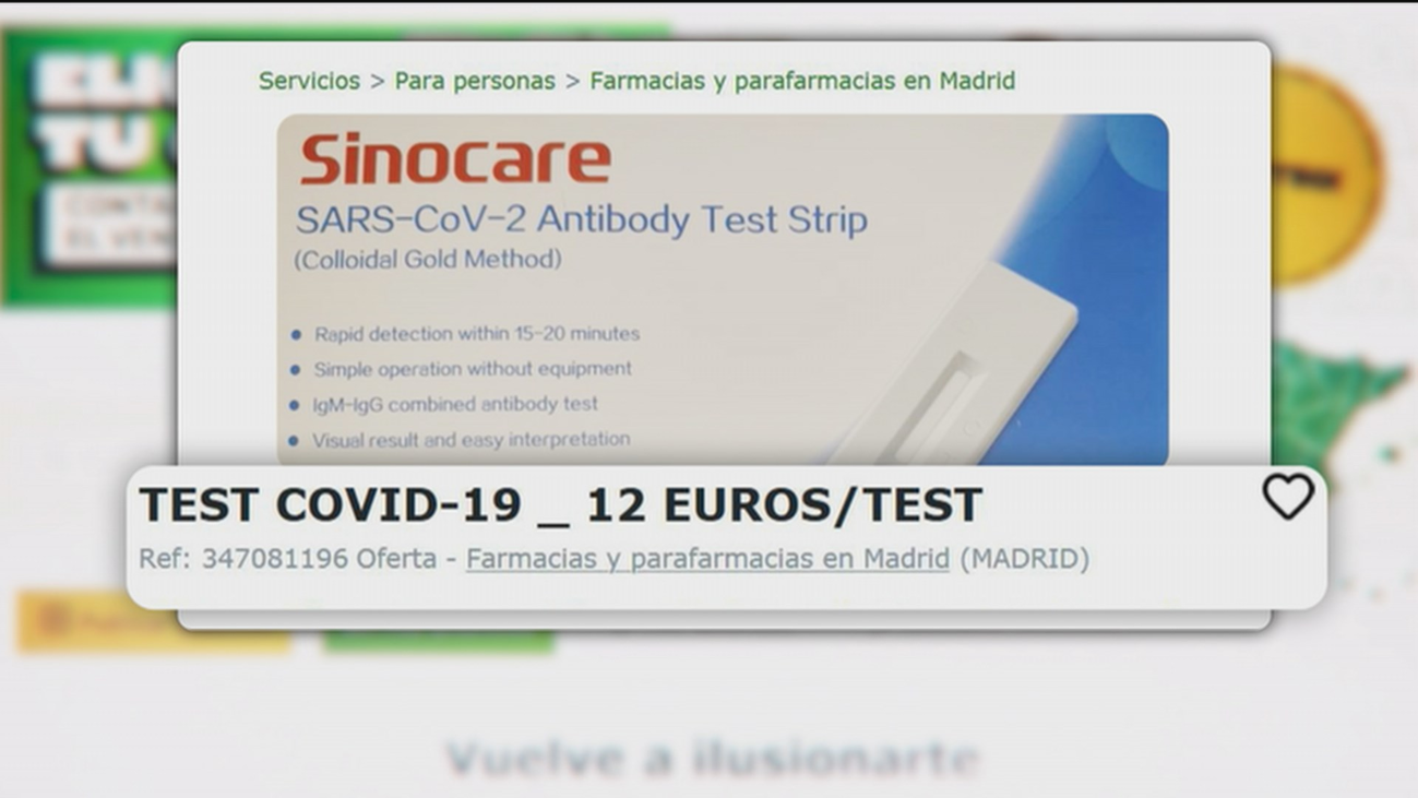 Telemadrid destapa un mercado ilegal de test rápidos sin ningún tipo de control sanitario