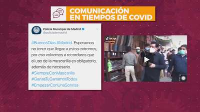 Un tuit de la policía madrileña causa indignación en redes