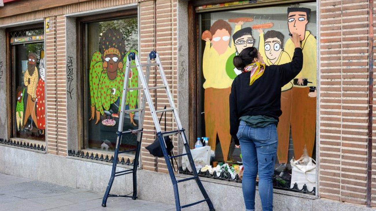 CREA, el festival que colorea los escaparates de Alcobendas