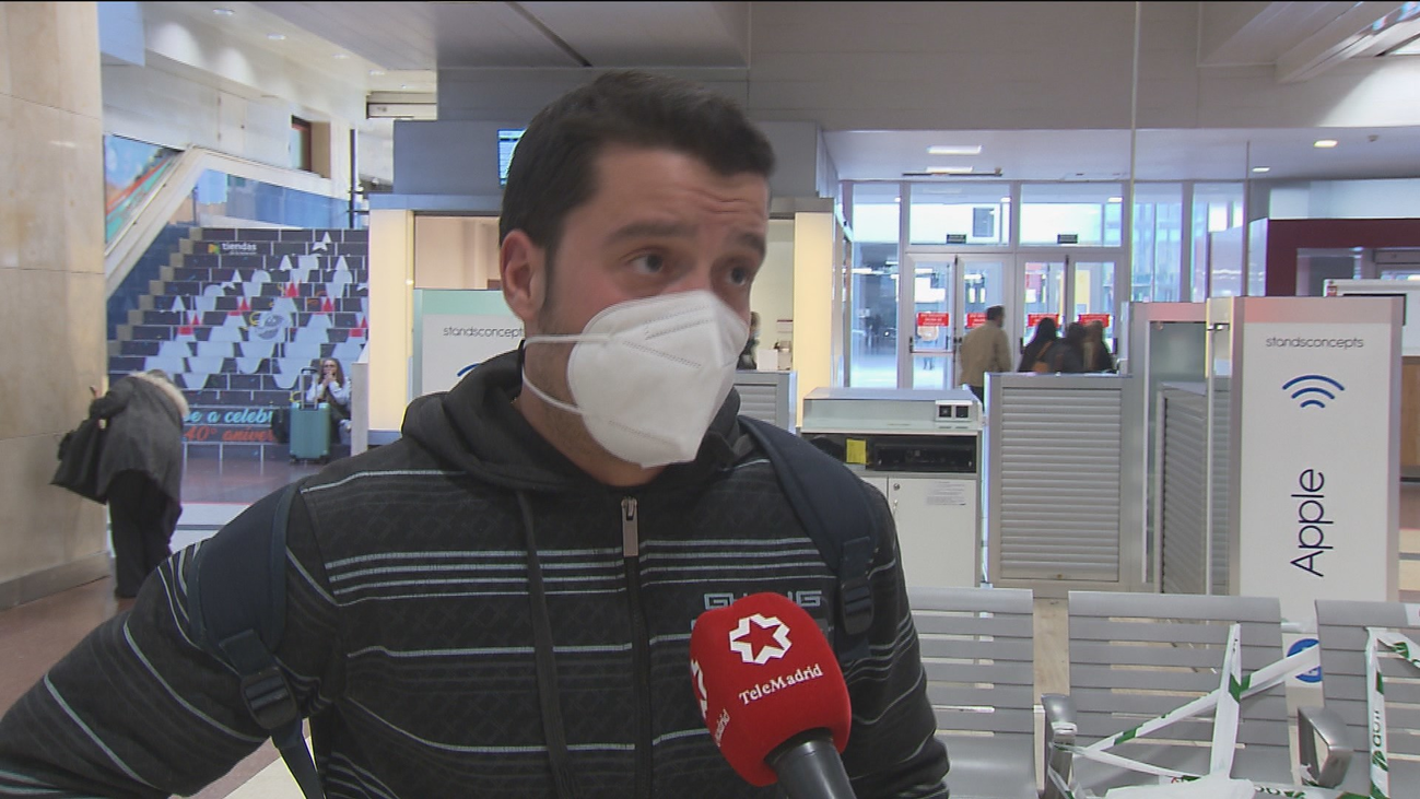 Los viajeros que salen de Madrid por tren caen a niveles del estado de alarma