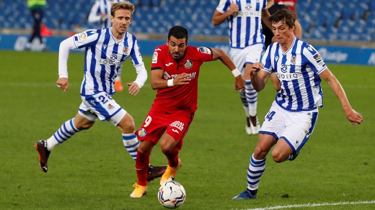 3-0. El Getafe no puede puntuar ante la Real Sociedad
