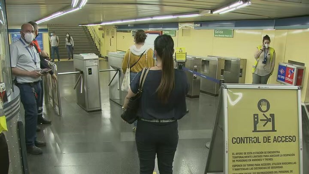 Control de acceso a los tornos del Metro de Madrid