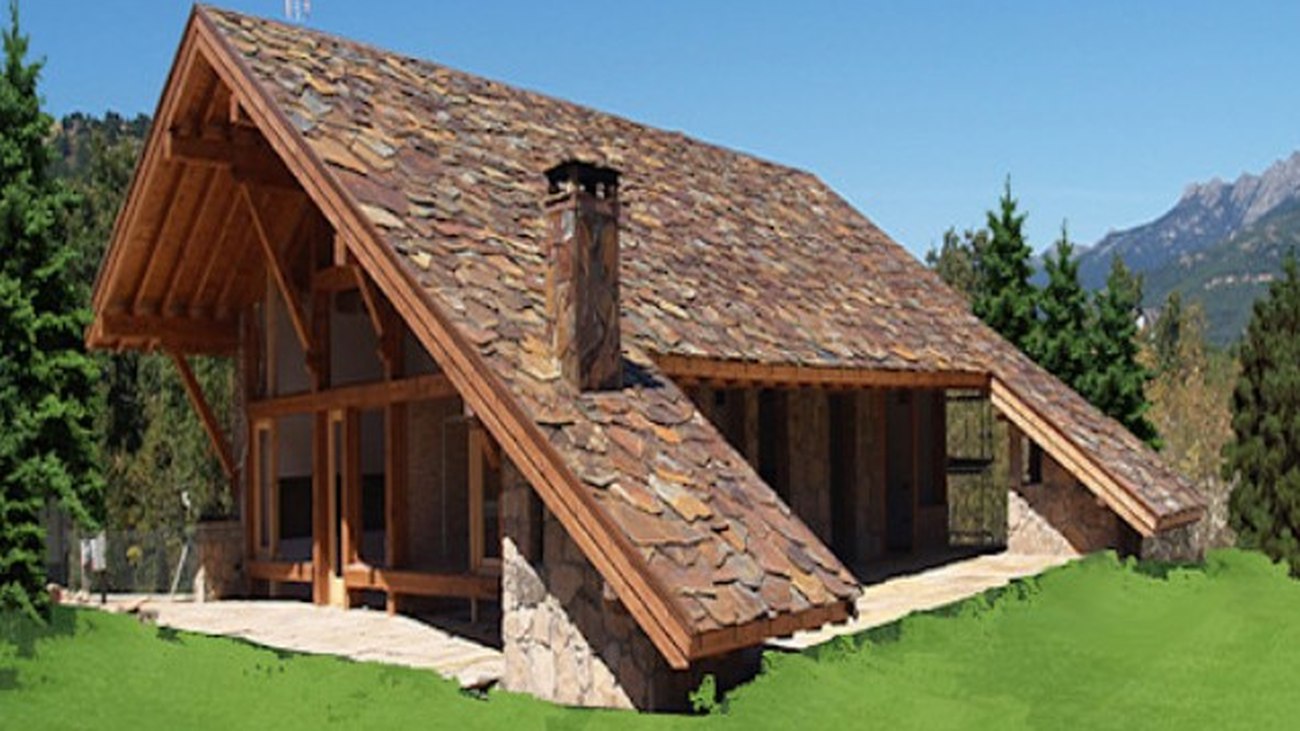 La increíble vivienda del tejado hasta el suelo de Becerril de la Sierra