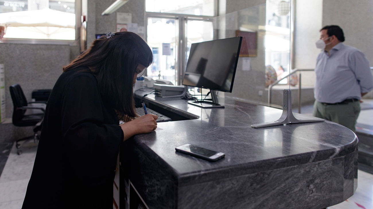 Recepción del Hotel Europa en Madrid