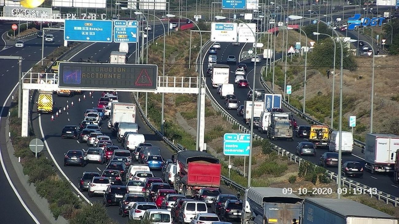 Atasco en la M-45