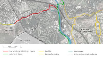 El barrio de Aravaca se queda por ahora sin carril bici