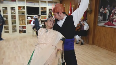 Maños en Madrid celebrando el Día del Pilar