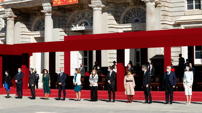 Abucheos al Gobierno y vivas al Rey en un atípico 12-O con todos los ministros