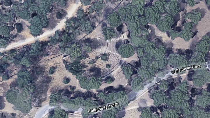 Vista aérea del teatro al aire libre de la Casa de Campo / GOOGLE