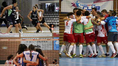 Baloncesto, voleibol y fútbol sala, en Leganés