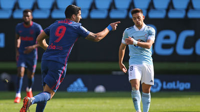 0-2. Luis Suárez relanza al Atlético ante el Celta