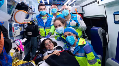 Una madre da luz a su hija en plena A-6, a la altura de Torrelodones