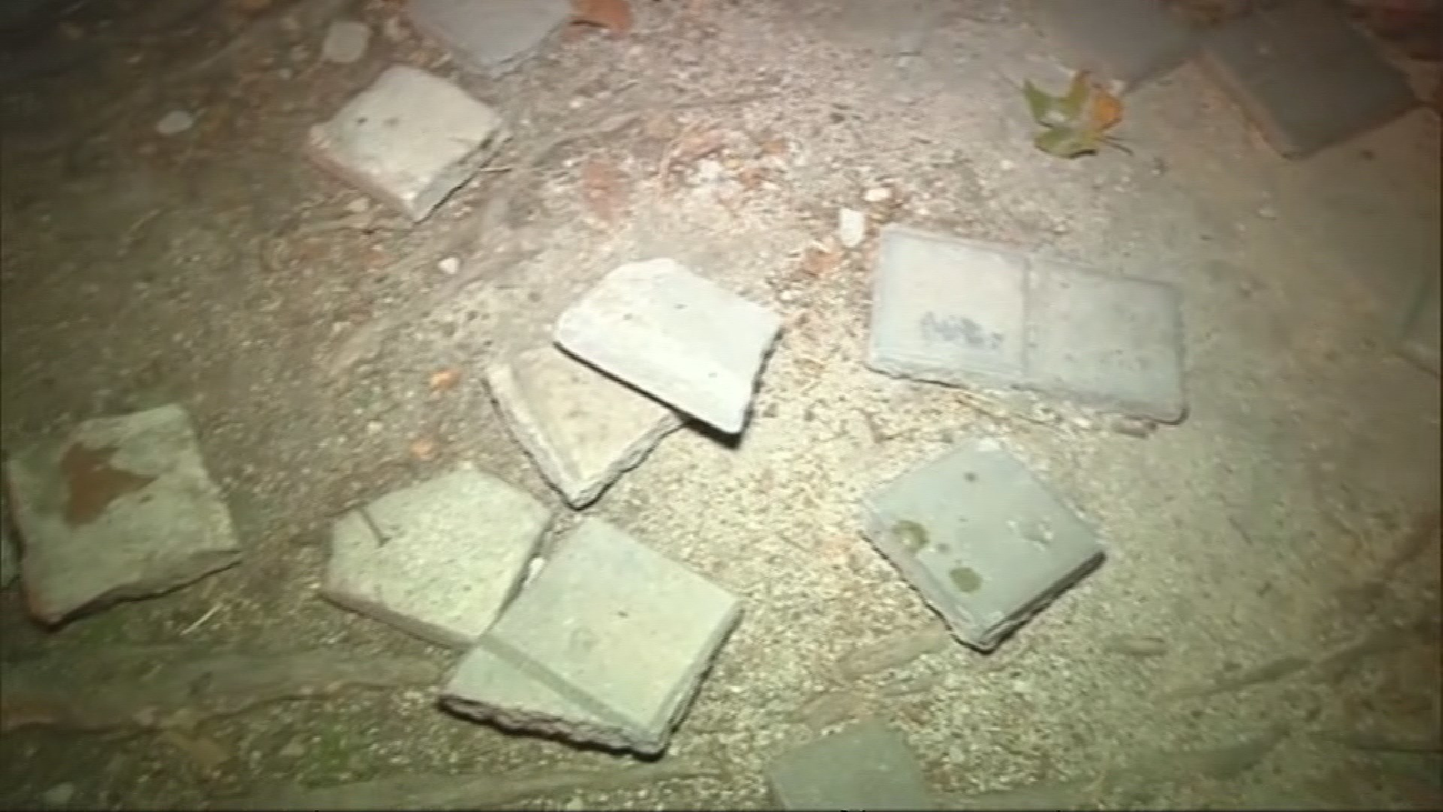 Pésimo estado de las aceras en Vallecas