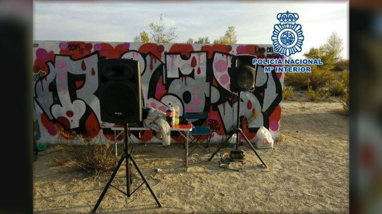 La Policía desmantela una fiesta rave con más de 200 personas en el  Cerro Almodovar