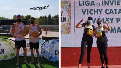 La Liga de Invierno de voley playa arranca con los triunfos de Jiménez-Fernández y Esarte-Matveeva