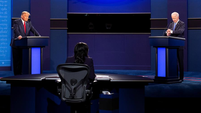 Último cara a cara entre Trump y Biden más templado, pero con cruce de acusaciones de corrupción