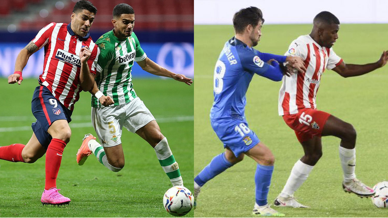 Atlético-Betis y Almería-Fuenlabrada