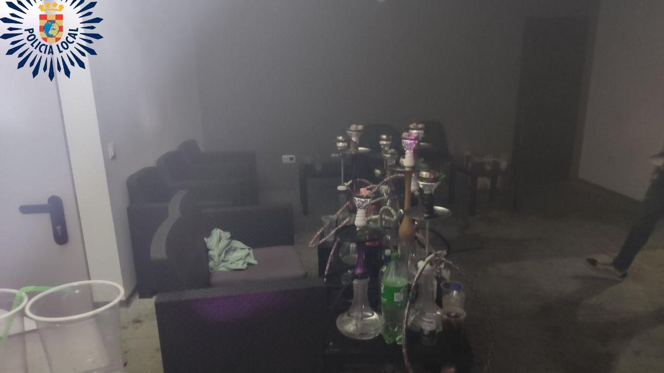 Interior del local desalojado