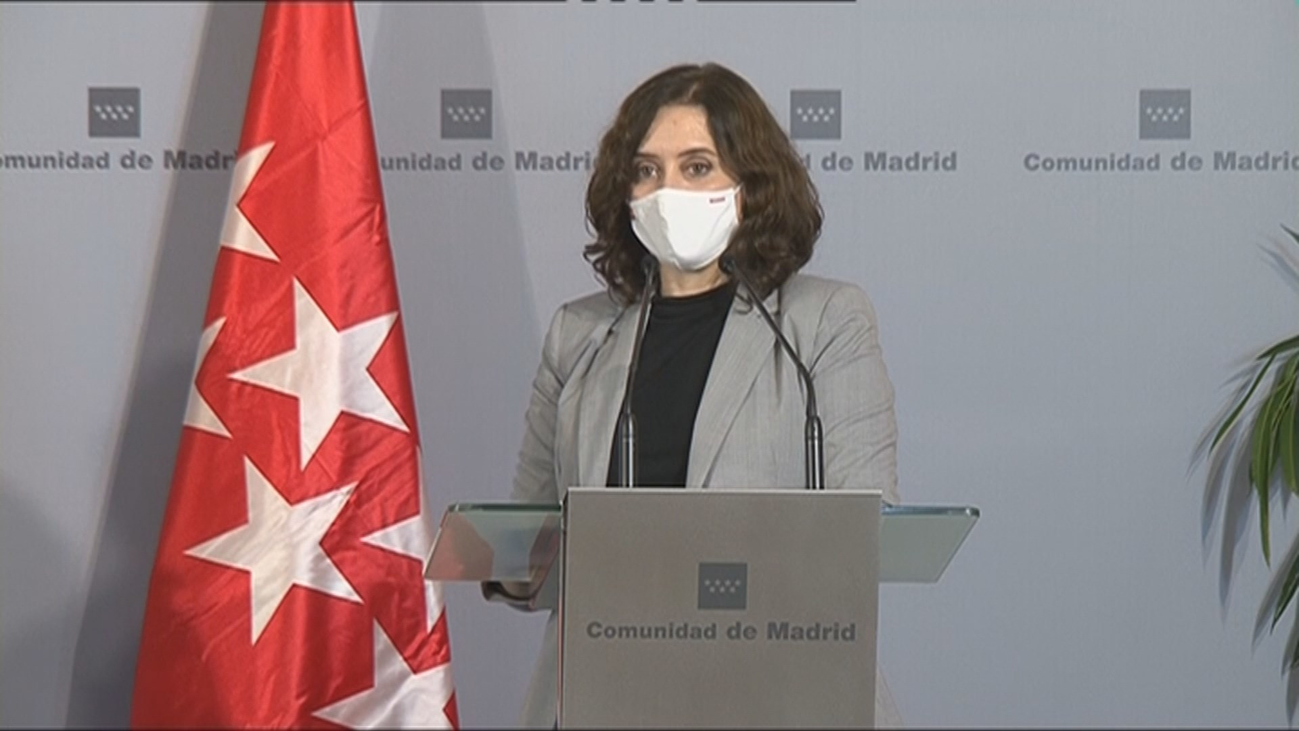 Ayuso pide a Sánchez cerrar sólo el Puente de Todos los Santos