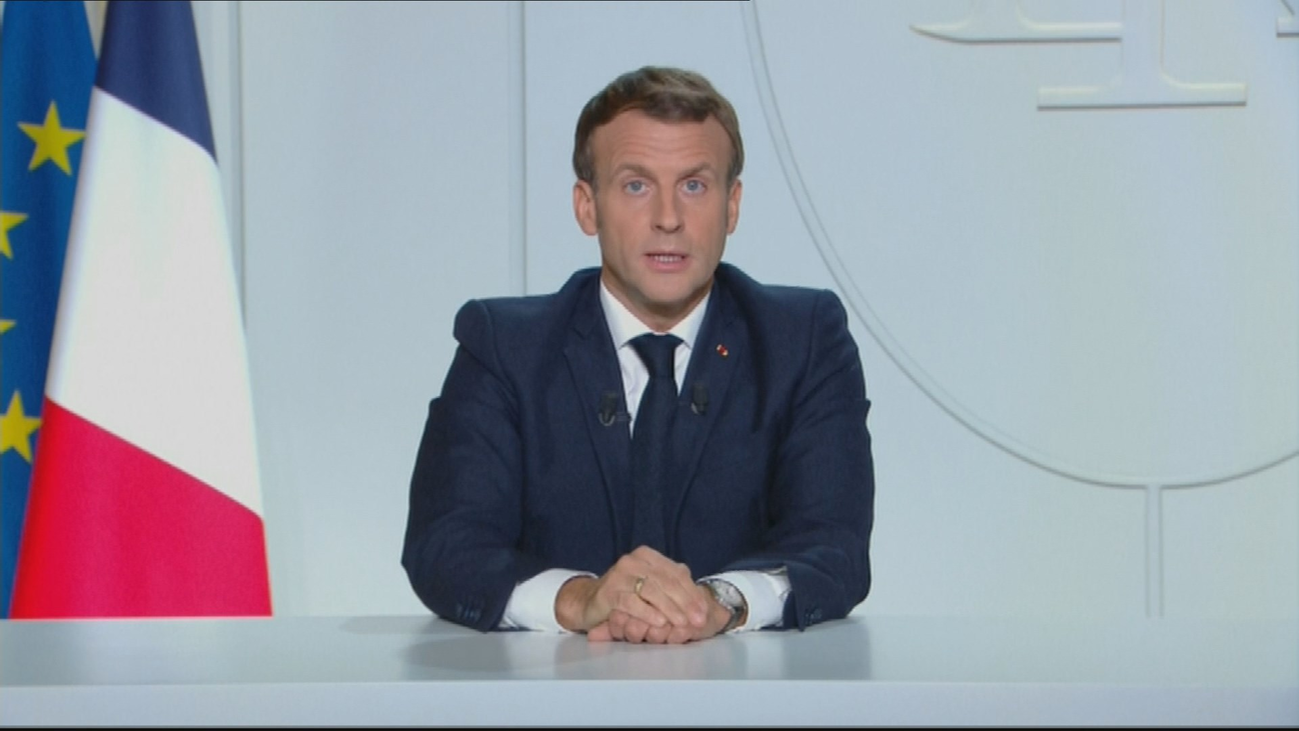 Macron anuncia un nuevo confinamiento nacional a partir  del viernes