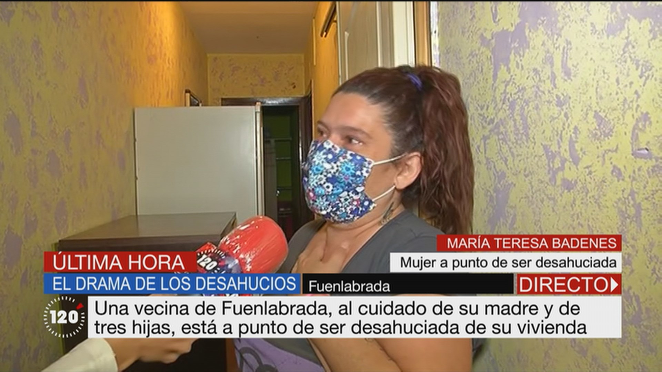 Una vecina de Fuenlabrada, al cuidado de su madre de 82 años y tres hijas, a punto de ser desahuciada