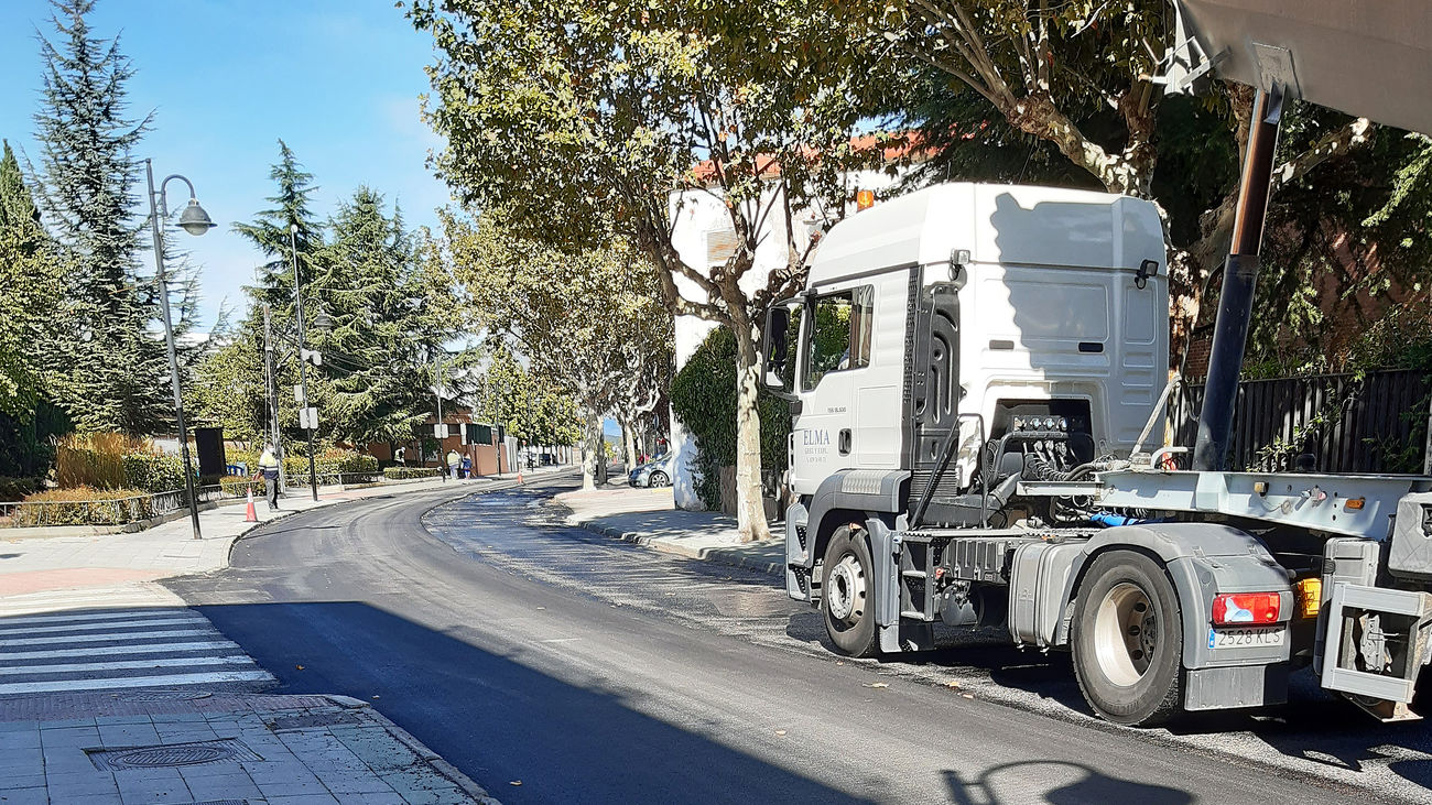 Finalizada la 'operación asfalto' en Galapagar