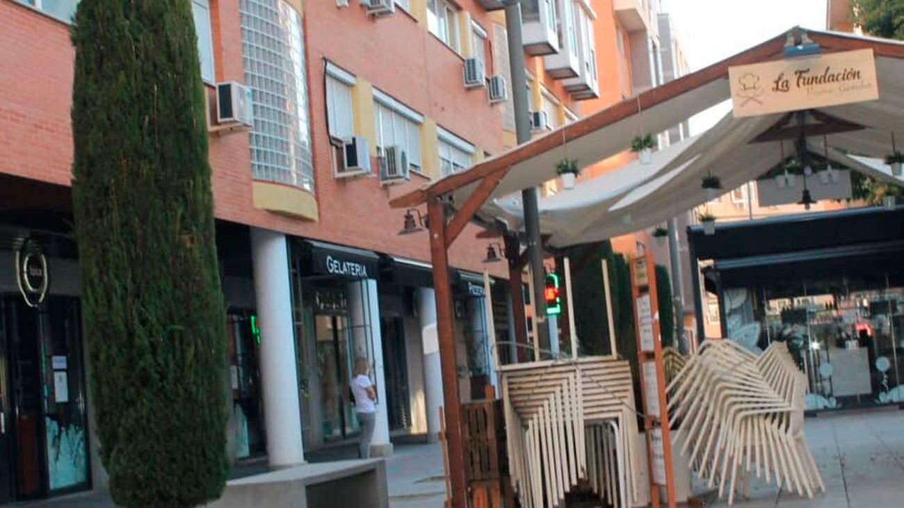 Terraza de un restaurante en Parla