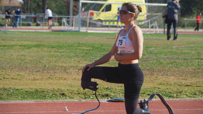 Sara Andrés tras el récord de España de longitud adaptada: "Es un paso de gigante"