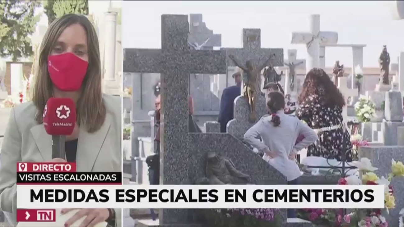 Día de Todos los Santos atípico en el cementerio de Humanes