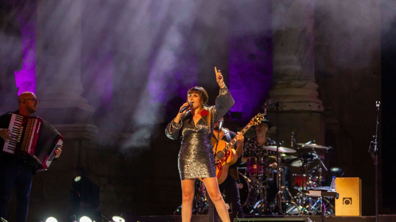 Rozalén, durante uno de sus conciertos