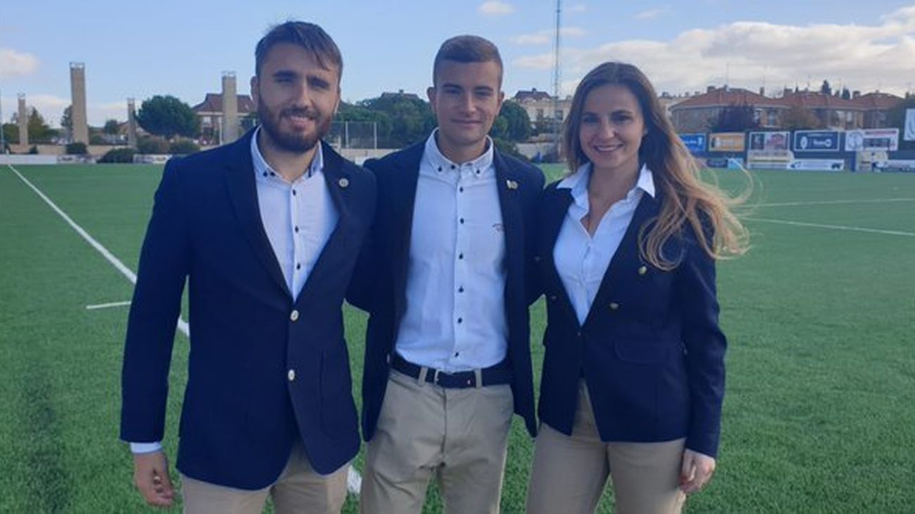 Ángel Vicente Juárez, en el centro