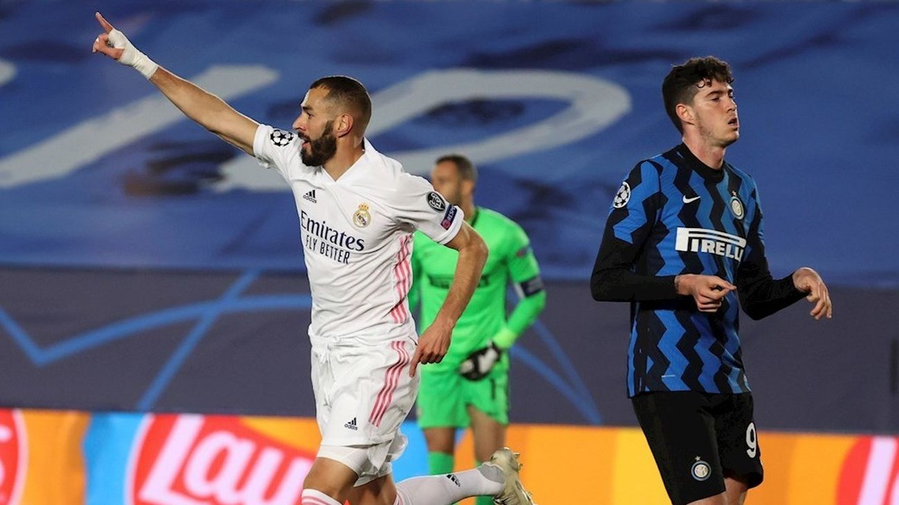 Benzema ante el Inter de Milán