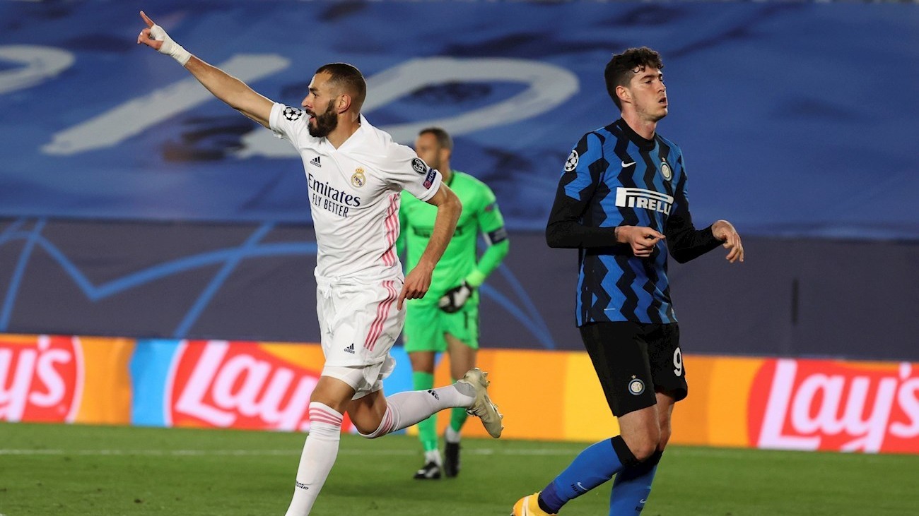 Benzema ante el Inter de Milán