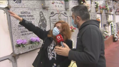 La lápida desaparecida en Carabanchel vuelve misteriosamente a su sitio para terror y espanto de los familiares