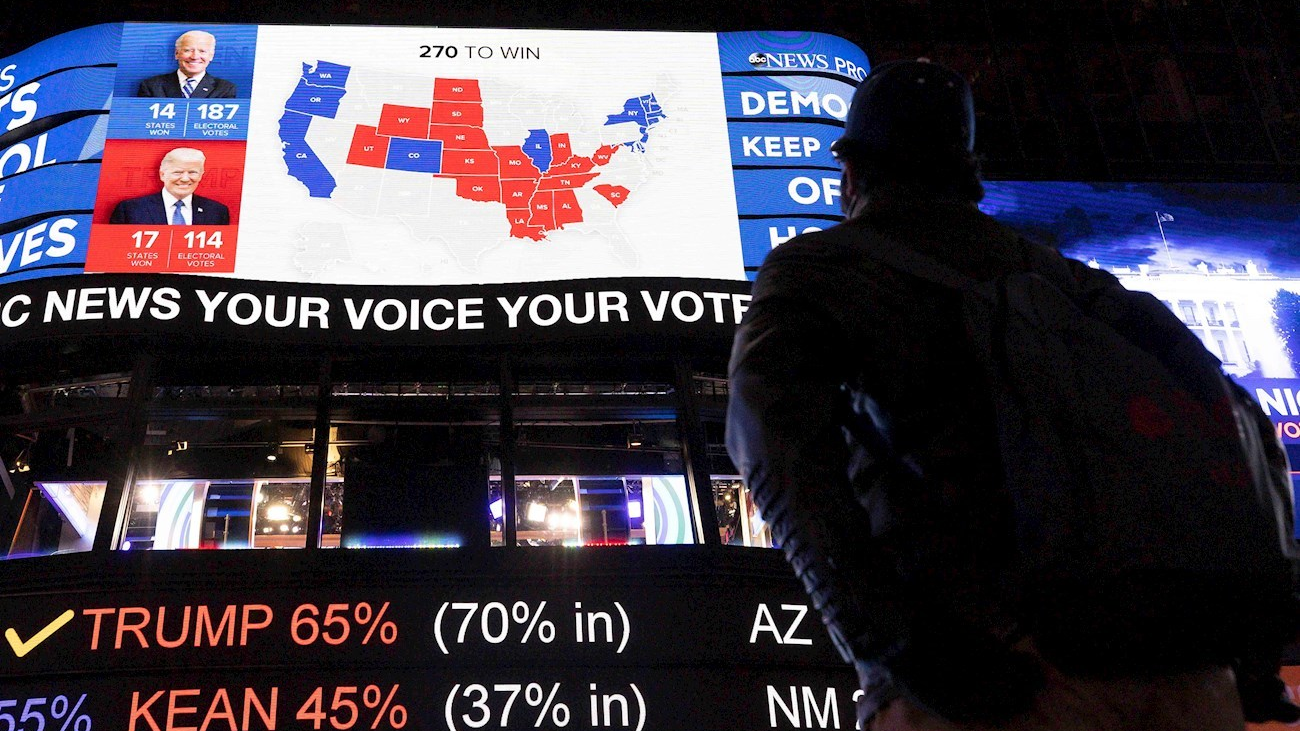 La presidencia de Estados Unidos está en el aire pendiente del voto por correo