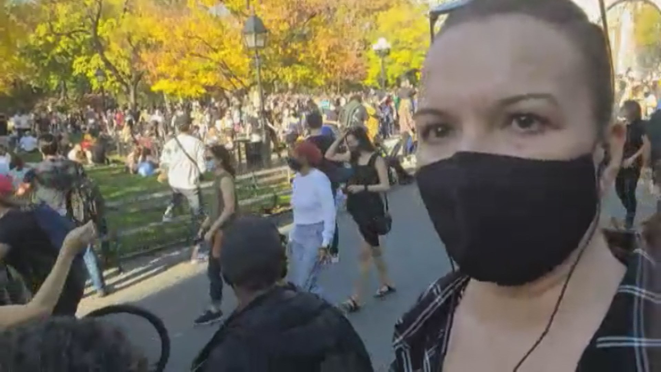 Así viven la victoria de Biden en Nueva York