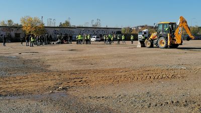 Comienzan las obras del aparcamiento disuasorio de Aviación Española