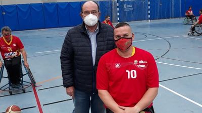 El Getafe, único equipo de la liga de baloncesto en silla de ruedas en jugar y entrenar con mascarilla