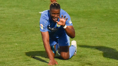 Gassama, trigoleador con el Fuenlabrada: "Feliz por el triunfo y por los goles"