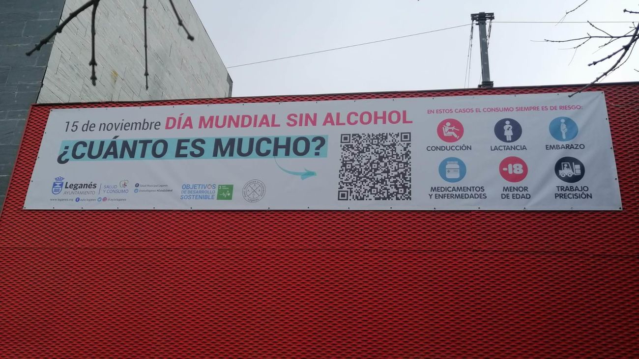 Campaña sobre el consumo de alcohol en Arroyo Culebro, Leganés