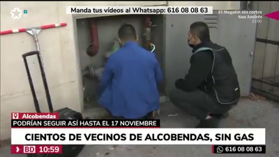 Mil quinientos vecinos de Alcobendas, afectados por un corte de gas