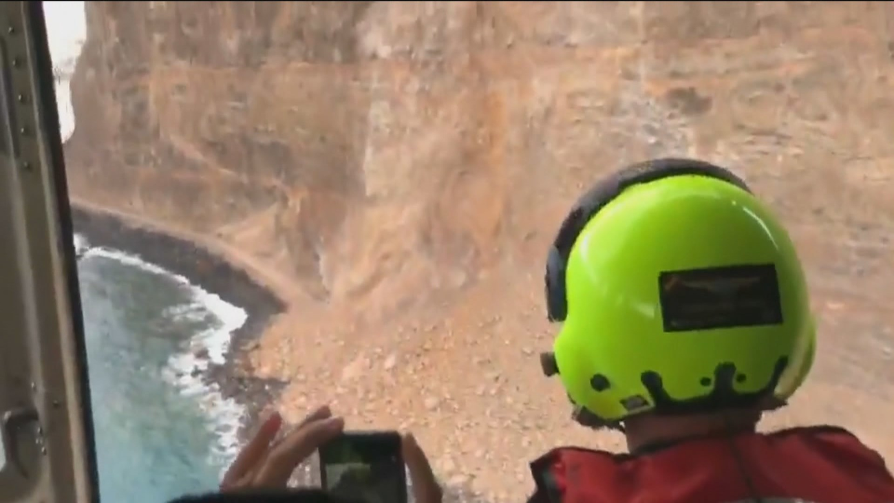 Los equipos de rescate no detectan personas atrapadas tras el desprendimiento de La Gomera