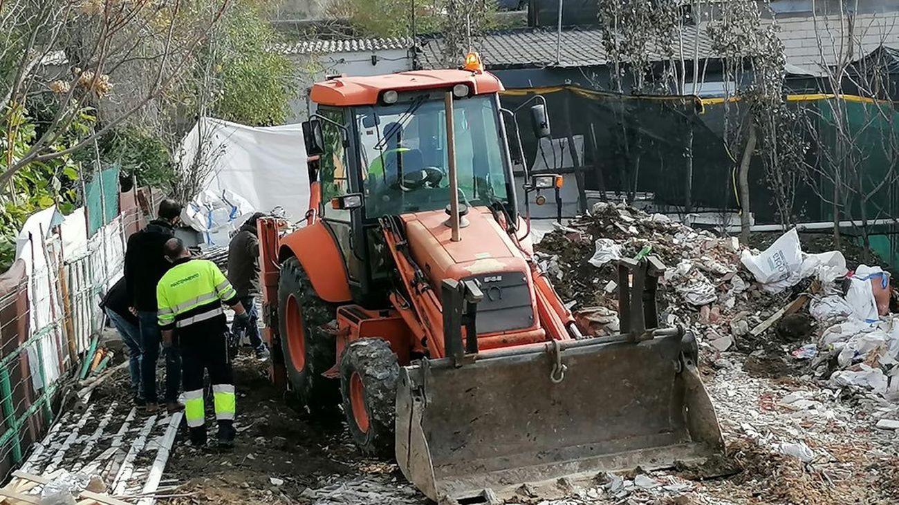 Rivas lleva a cabo otros dos derribos en el Sector 4 de la Cañada Real Galiana