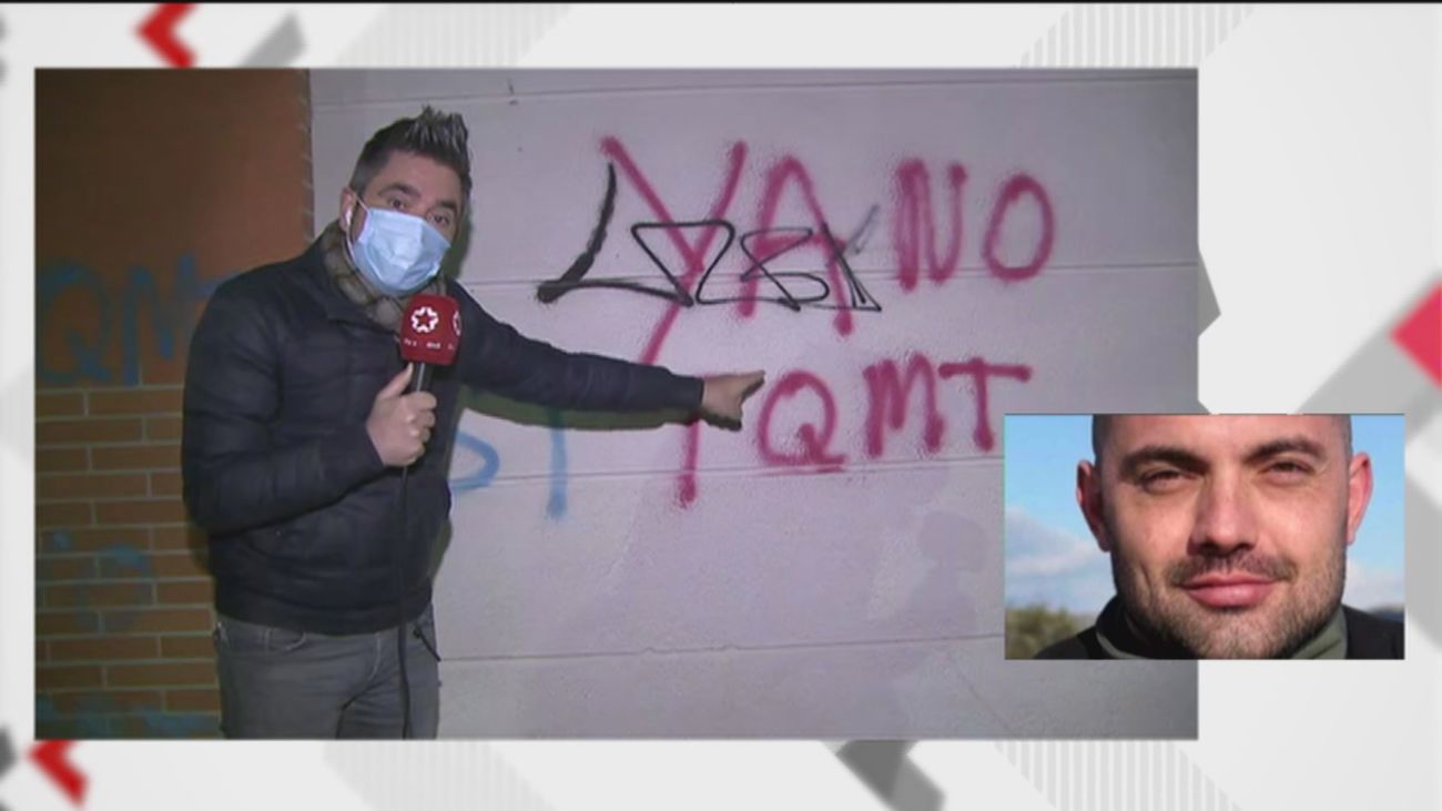 'TQMT', la pintada en Velilla de San Antonio detonante de la paliza mortal a Iván