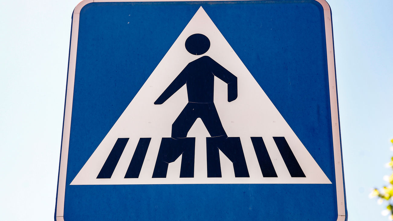 Señal de paso de peatones