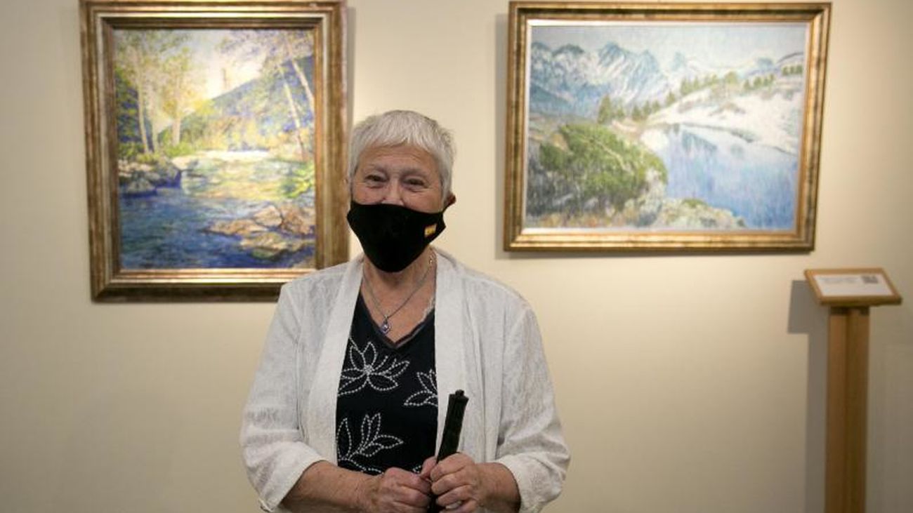 Cristina Gutiérrez Lafuerza, en la exposición