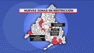 Seis nuevas zonas básicas con restricciones desde este lunes