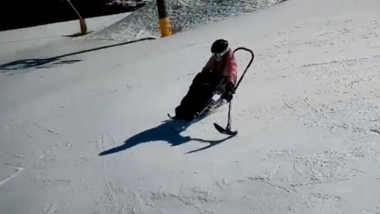 La madrileña  Andrea Barrio, apuesta de futuro del esquí alpino paralímpico