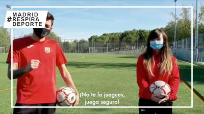 '¡No te la juegues, juega seguro!', deportistas madrileños se unen para concienciar sobre el covid-19